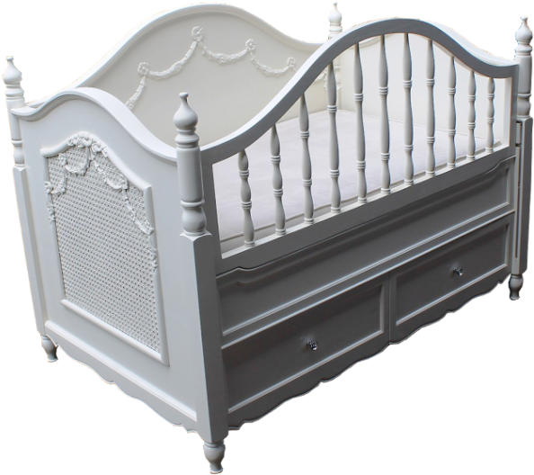 Lola Carved Cot - Cradle Clipart (600x600), Png Download