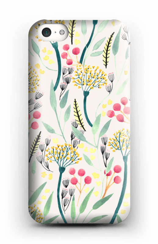 Summer Floral Pattern Case Iphone 5c - Mobile Phone Case Clipart (518x800), Png Download
