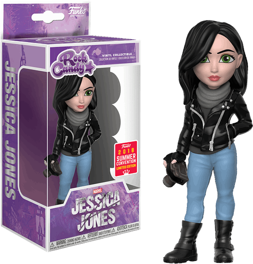 Jessica Sdcc18 Rock Candy Figure - Jessica Jones Rock Candy Clipart (600x600), Png Download