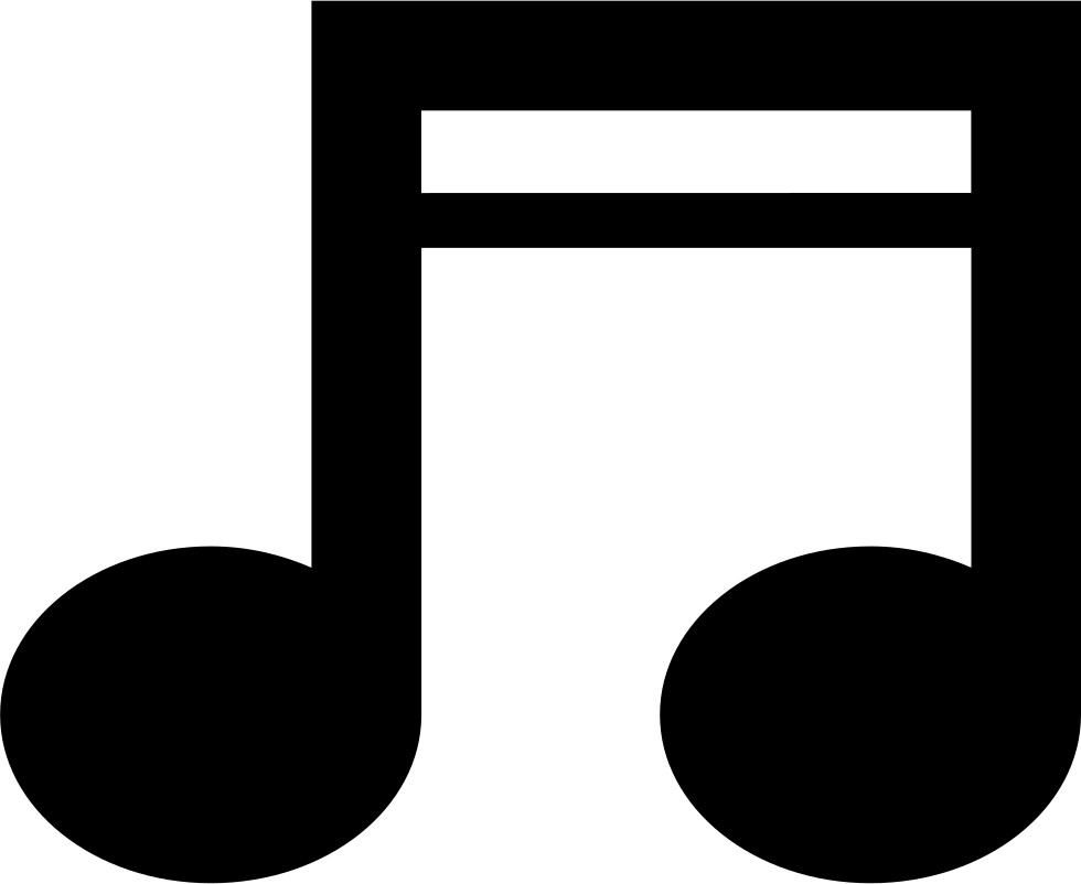 Musical Symbol Svg Png - Music Notes Double Clipart (980x802), Png Download