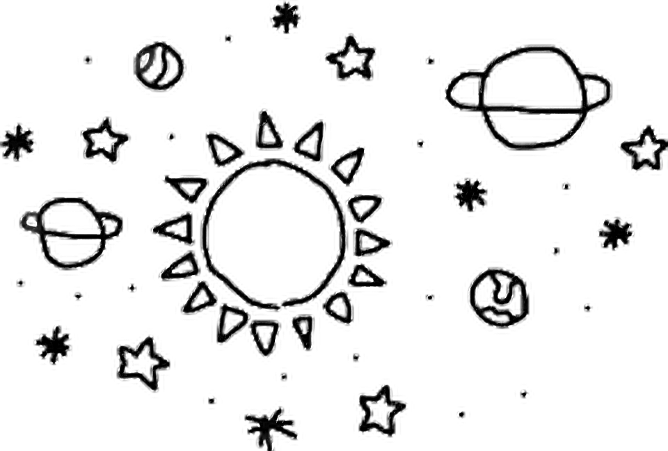 Galaxia Luna Sol Sticker - Sol Y Luna Png Clipart (960x648), Png Download