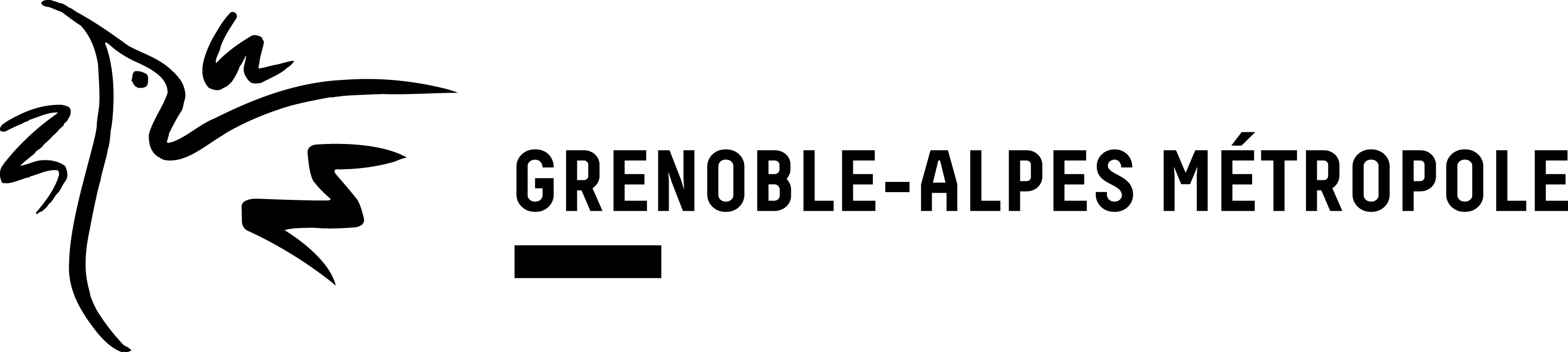 Cartouche Metropole V2 - Logo Grenoble Alpes Métropole Clipart (3058x687), Png Download