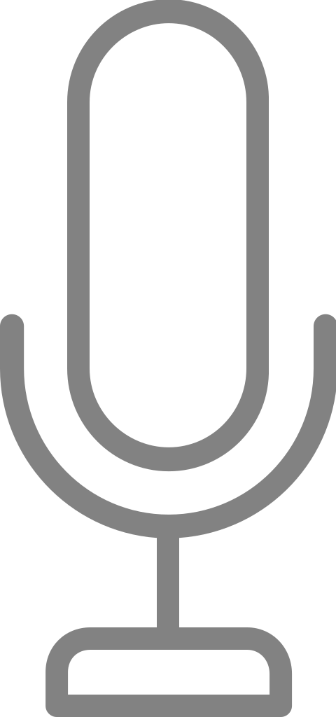 Line Style Icons Mic - Circle Clipart (480x1024), Png Download