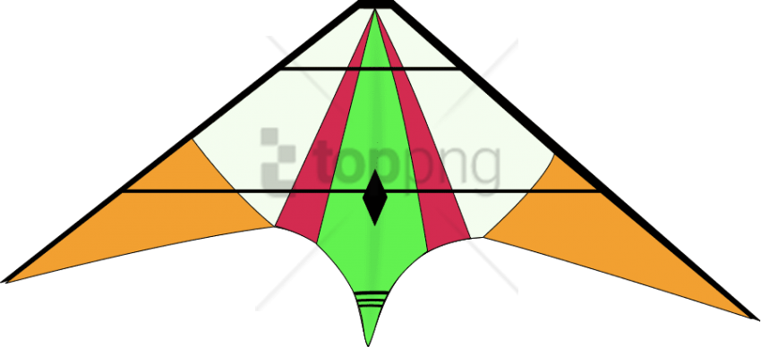 Kite Png Clipart (850x388), Png Download