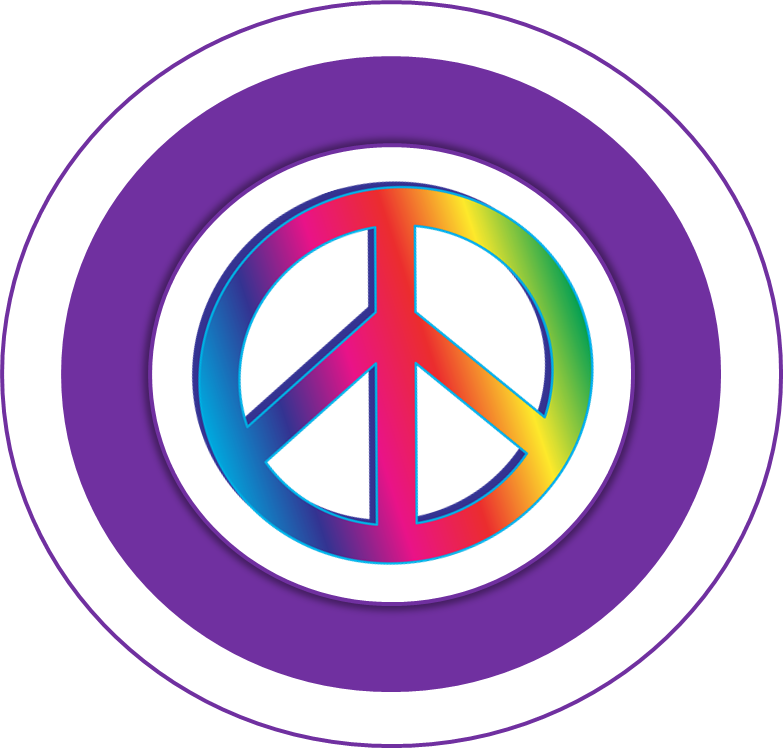 Free Printable Kit - Colorful Peace Clipart (783x748), Png Download