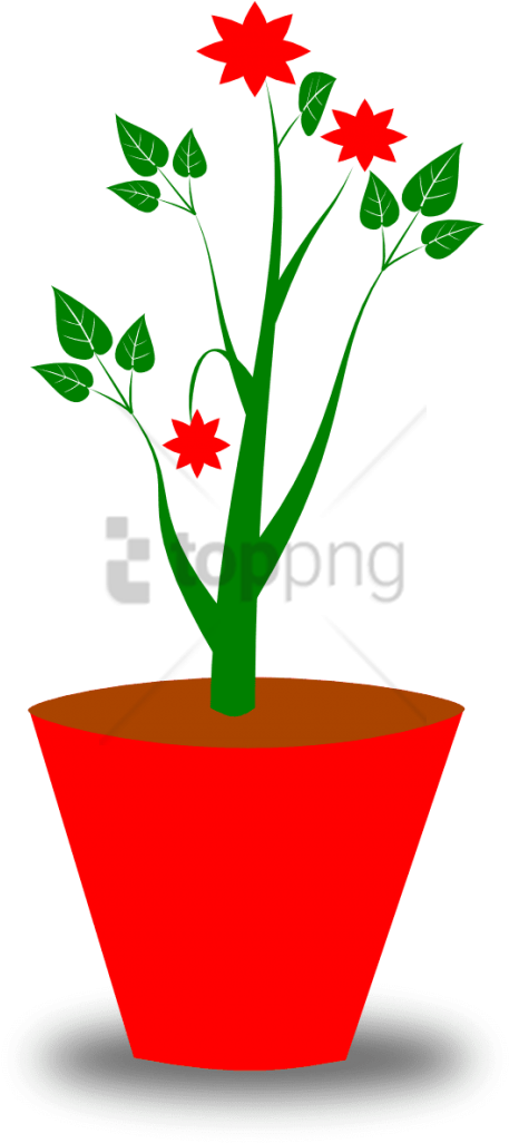 Free Png Download Transparent Flower Pot Png Images - Gambar Pot Dan Bunga Clipart (480x1028), Png Download