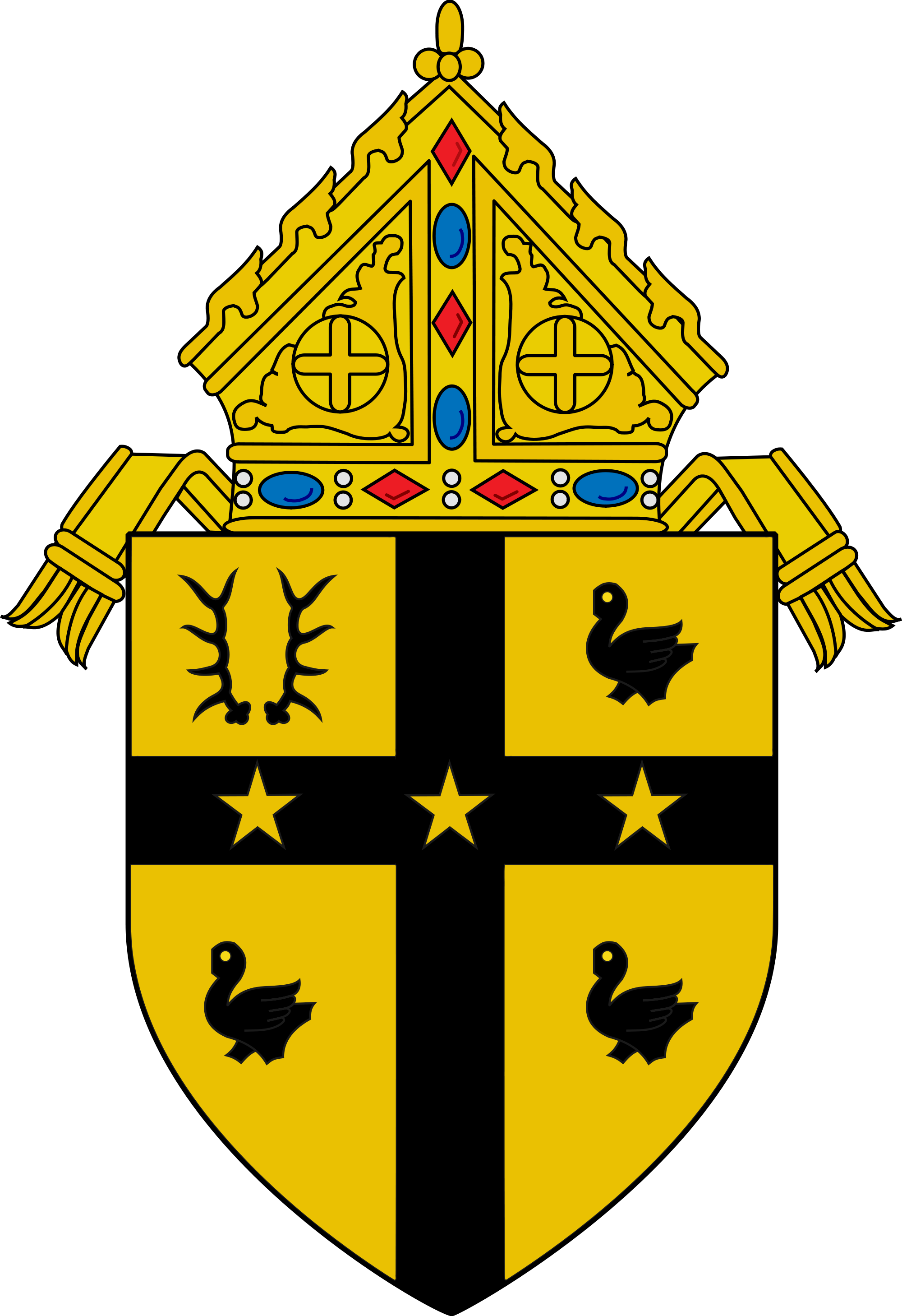 Archdiocese Of Detroit Logo - Archdiocese Of Detroit Coat Of Arms Clipart (2000x2916), Png Download