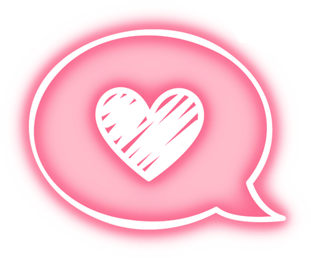 Message Heart Pink Overlay Tumblr Cute Kawaii Neon - Pastel Goth Aesthetic Transparent Clipart (1024x852), Png Download