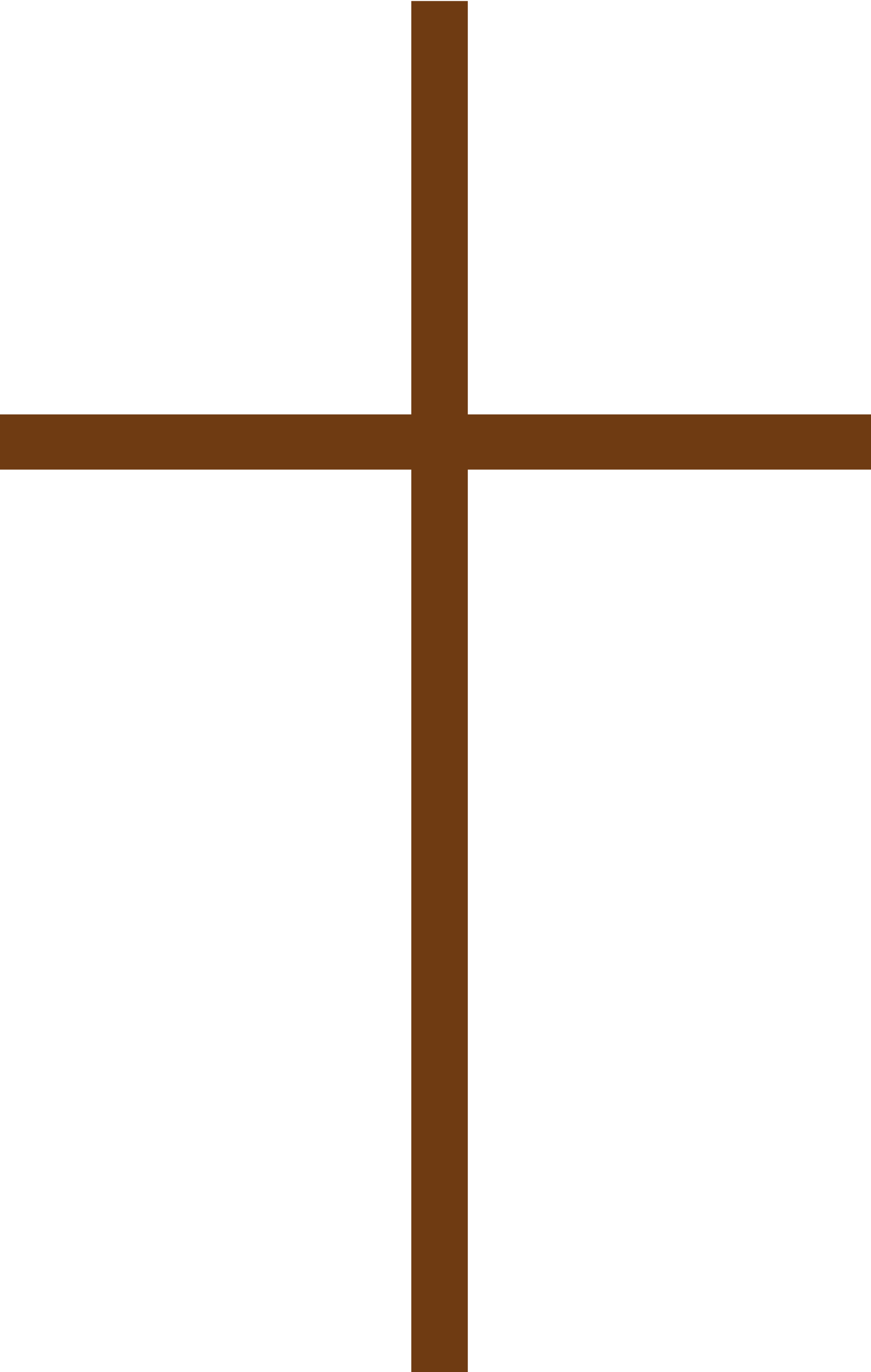 Thin Brown Cross - Simple Thin Black Cross Clipart (2096x3300), Png Download