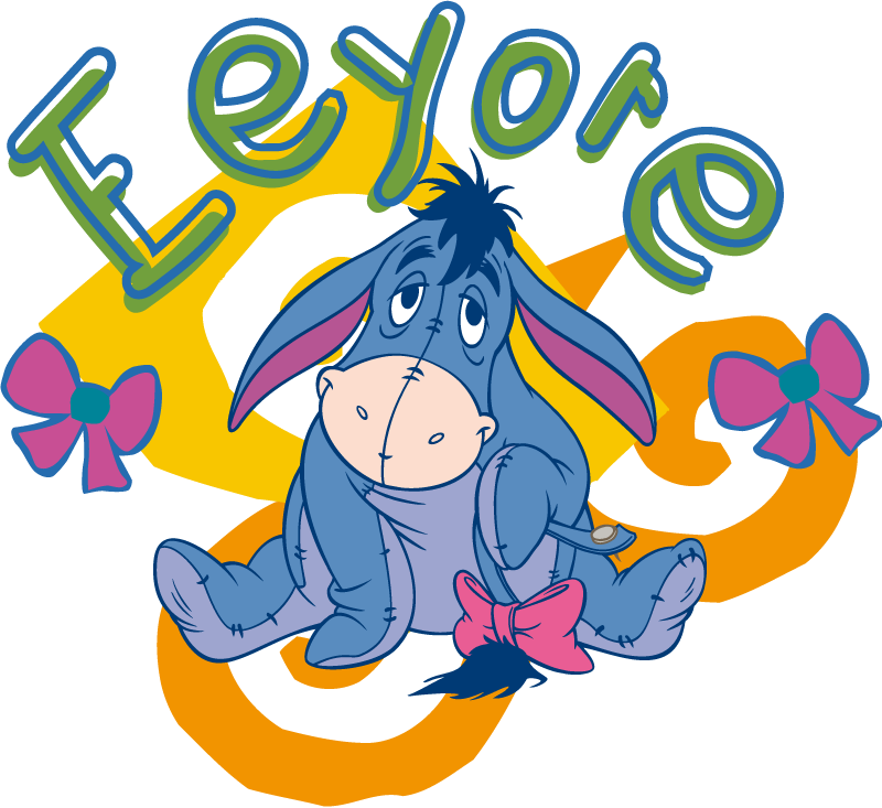 Full Size Eeyore Wallpaper - Eor From Winnie The Pooh Clipart (800x733), Png Download