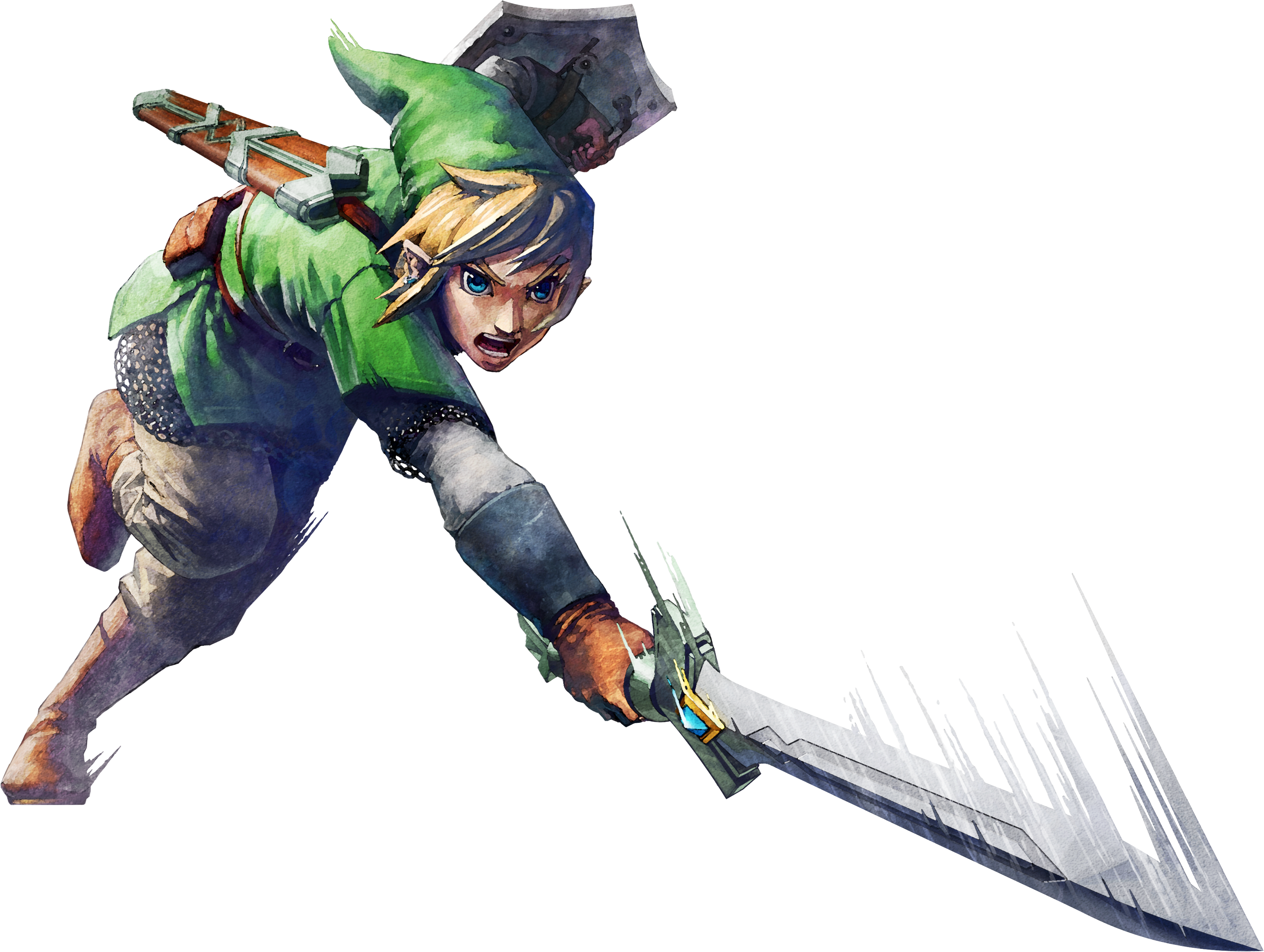 The Legend Of Zelda Achtergrond Probably Containing - Legend Of Zelda Skyward Sword Link Clipart (4325x3259), Png Download