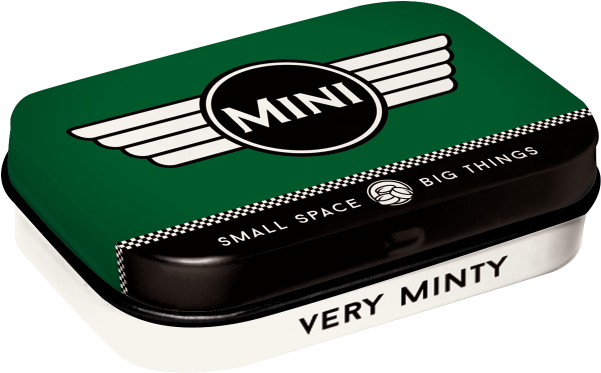 Nostalgic Art Tin Box & Mints Mini Cars Logo Green - Box Clipart (600x600), Png Download