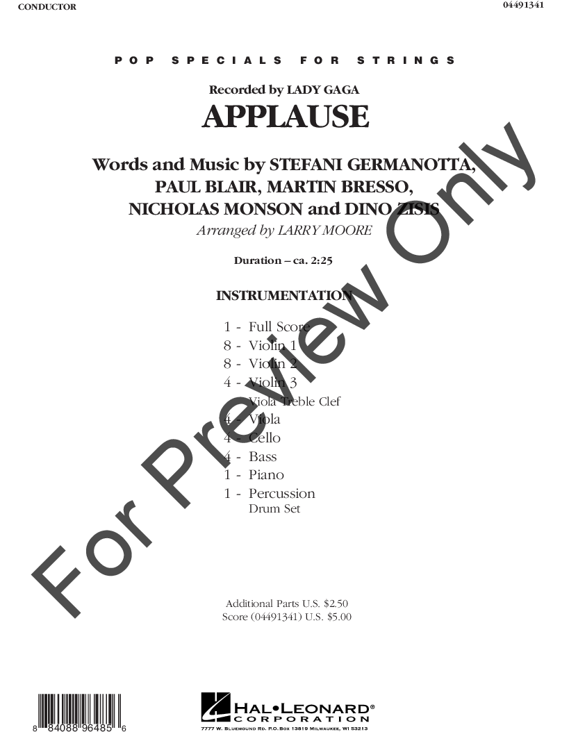 Applause Thumbnail Applause Thumbnail - Sheet Music Clipart (864x1152), Png Download
