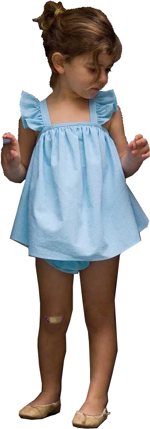 Toddler Girl Png - Young Girl Png Clipart (564x884), Png Download