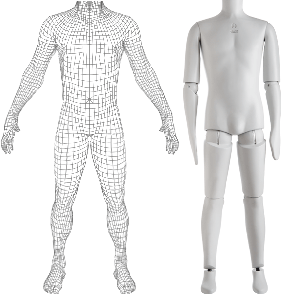 Formax® Mannequins Are Made In Full-length, On Real - Mannequin Clipart (600x600), Png Download
