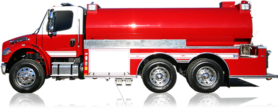 All-poly® Series Elliptical Tanker - Fire Apparatus Clipart (1000x450), Png Download