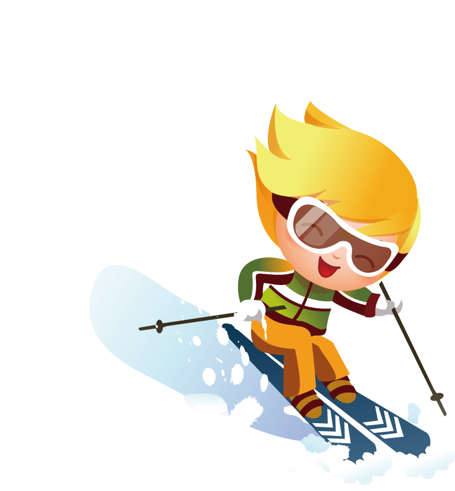 Svg Royalty Free Alpine Skiing Stock Photography Clip - Cartoon Boy Skiing - Png Download (1000x1000), Png Download