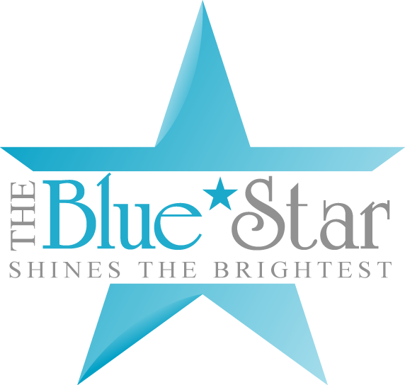 Blue Star Is Currently Trading At Rs - Triangle Clipart (572x544), Png Download