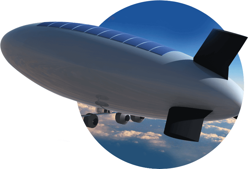 As Aircraft, And They Were The First Platforms To Provide - Blimp Clipart (813x571), Png Download