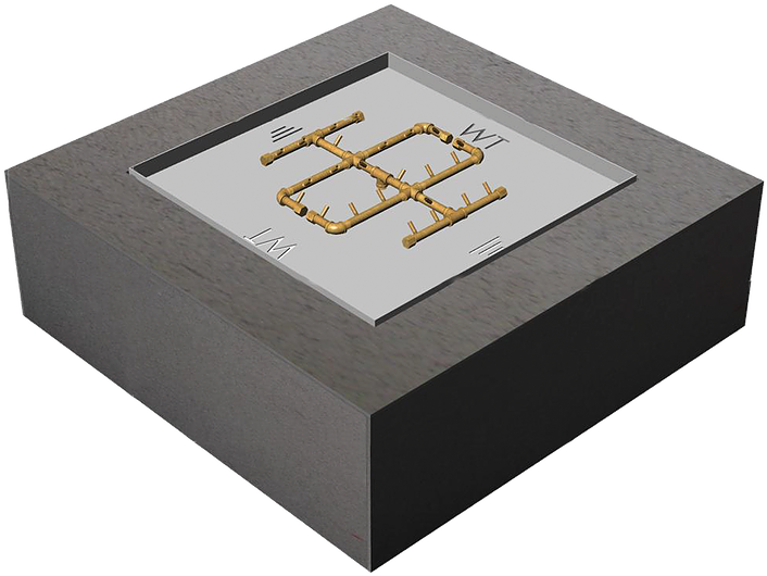 Ready To Finish Warming Trends Diy Fire Pit Kit 54 - Coffee Table Clipart (728x728), Png Download