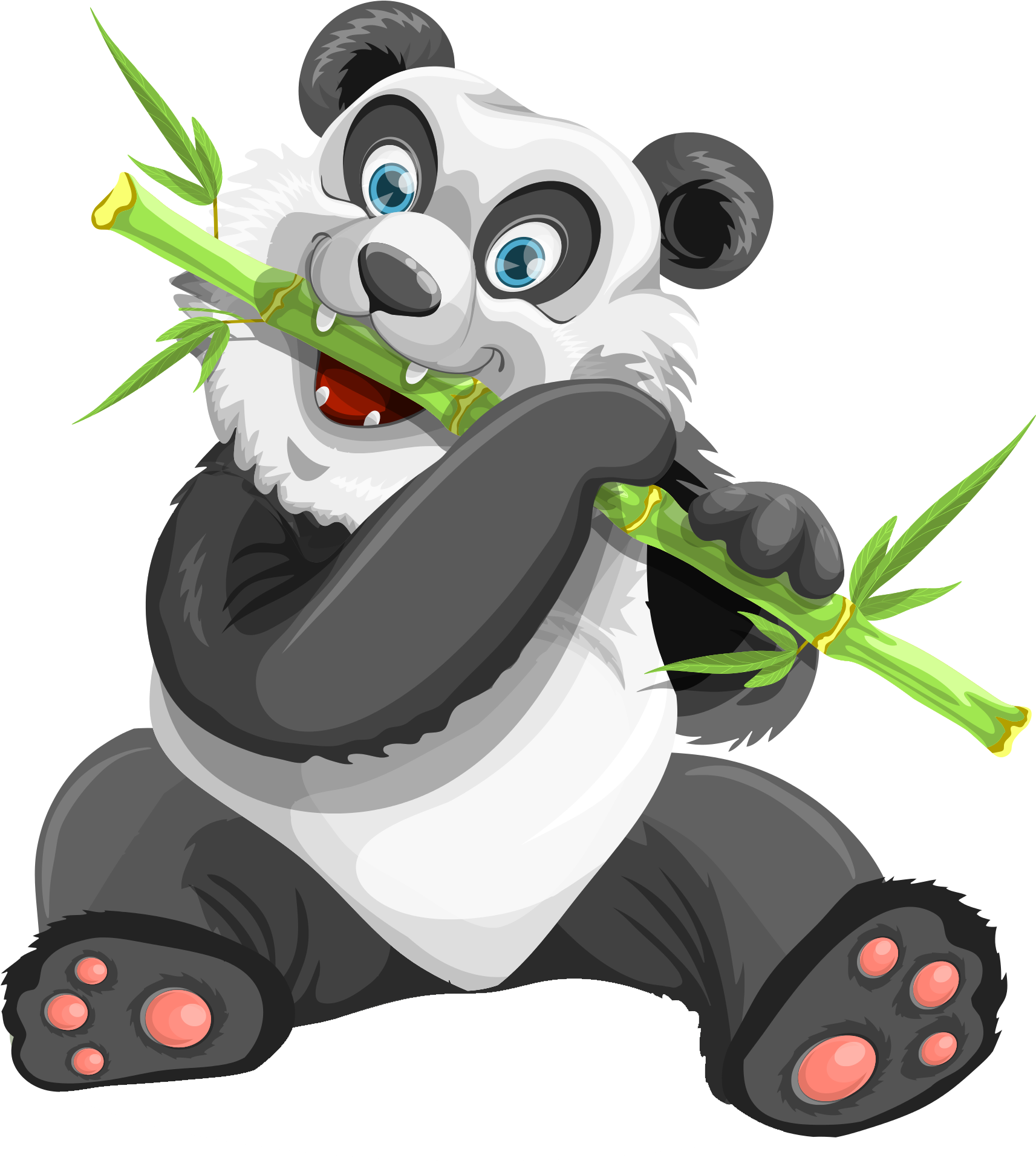 Download Panda Png Transparent Images Transparent Backgrounds - Panda Png Clipart (1830x2046), Png Download