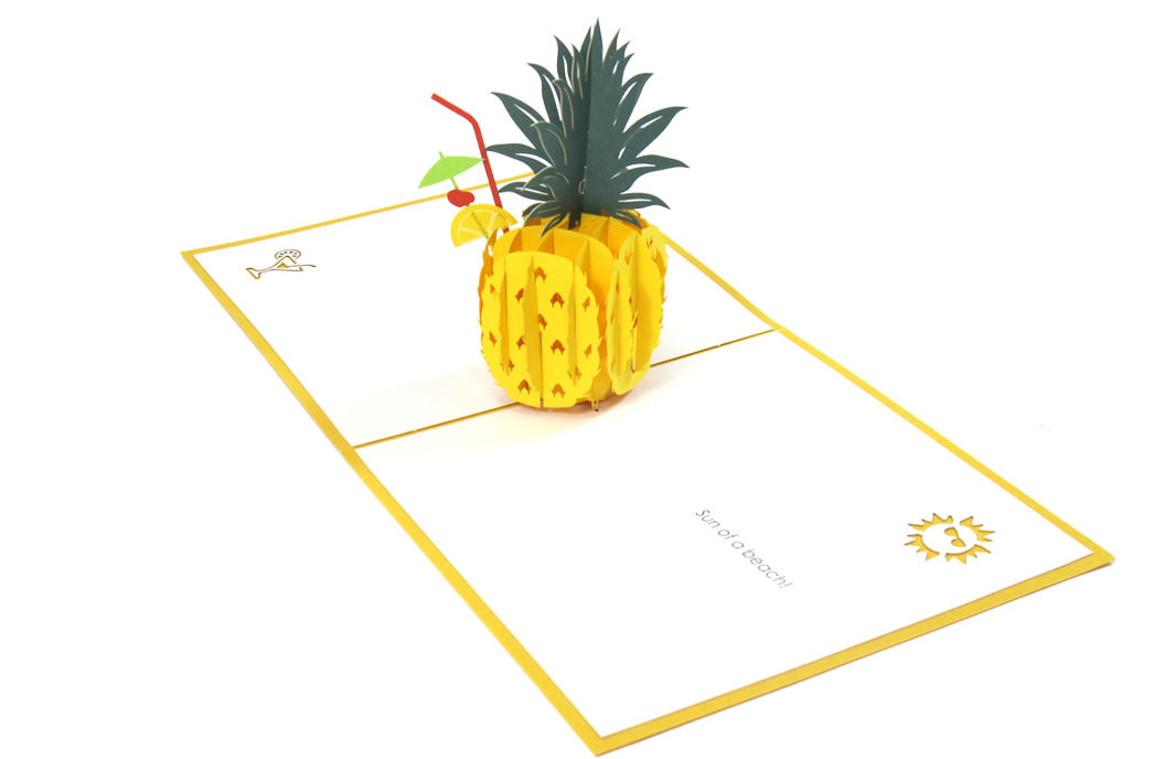 Pineapple Pop Up Card - Pineapple Clipart (1280x720), Png Download