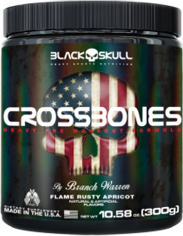Crossbones Black Skull 300g - Crossbones Black Skull Png Clipart (514x600), Png Download