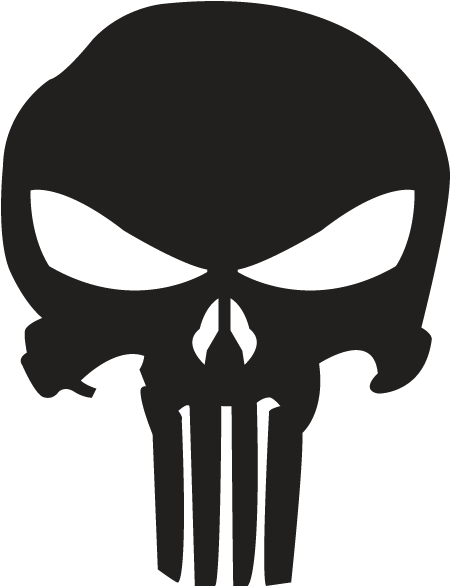 Punisher Skull Silhouette Clipart (525x638), Png Download