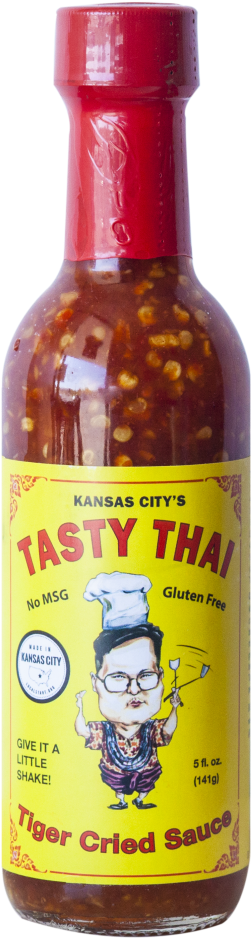 Tiger Cried Sauce - Glass Bottle Clipart (551x1030), Png Download