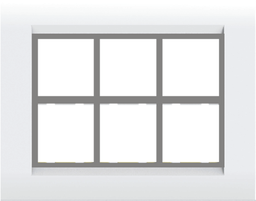 Woodik Silver Plates - Window Clipart (842x595), Png Download