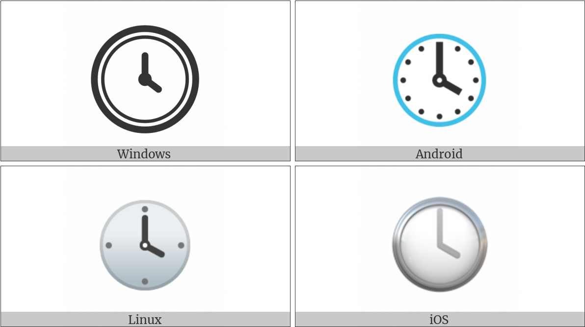 Clock Face Four Oclock On Various Operating Systems - Circle Clipart (1200x675), Png Download