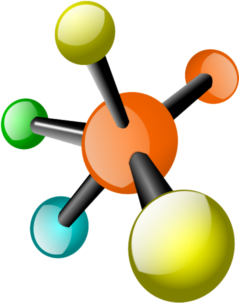 Science Png Images Transparent Free - Molecule Clipart (500x634), Png Download