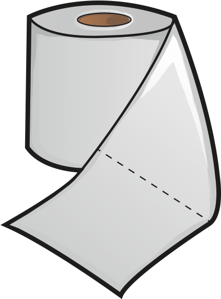 Paper - Toilet Paper Clipart (1085x651), Png Download