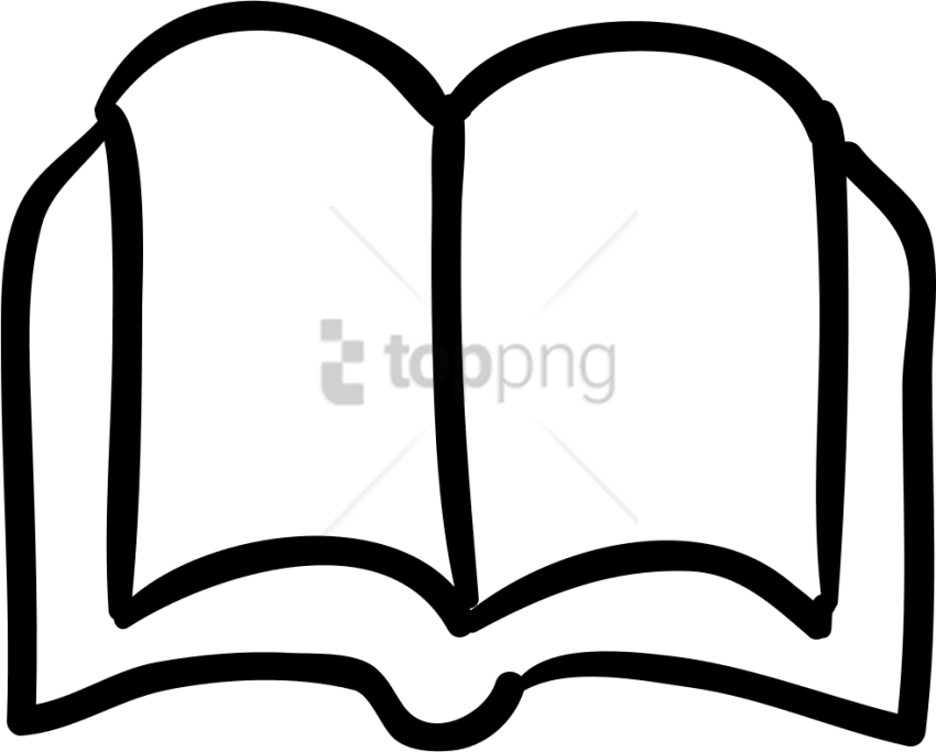 Free Png Hand Drawn Book Icon Png Image With Transparent - Hand Drawn Book Icon Clipart (850x683), Png Download