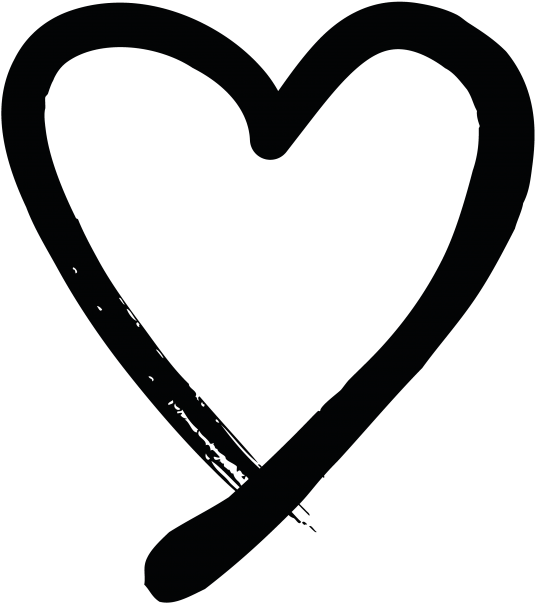 Hand Drawn Heart - Hand Drawn Heart Png Clipart (866x650), Png Download