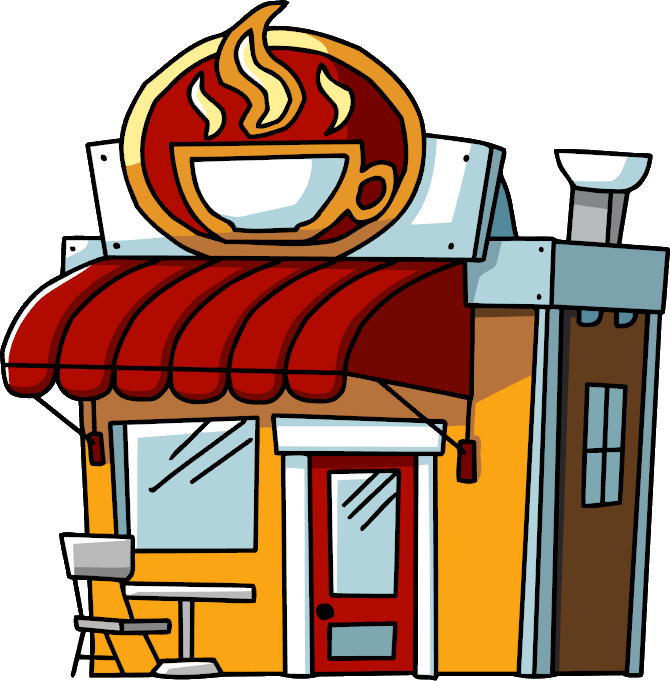 Coffee Shop - Coffee Shop Clip Art - Png Download (670x681), Png Download