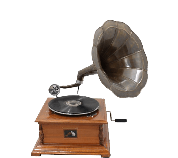 Gramophone Top View - Fonógrafo En La Segunda Revolucion Industrial Clipart (600x600), Png Download
