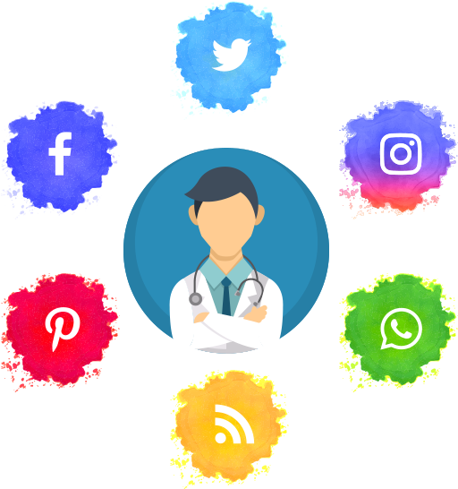 Administración De Redes Sociales - Social Channels Clipart (600x600), Png Download