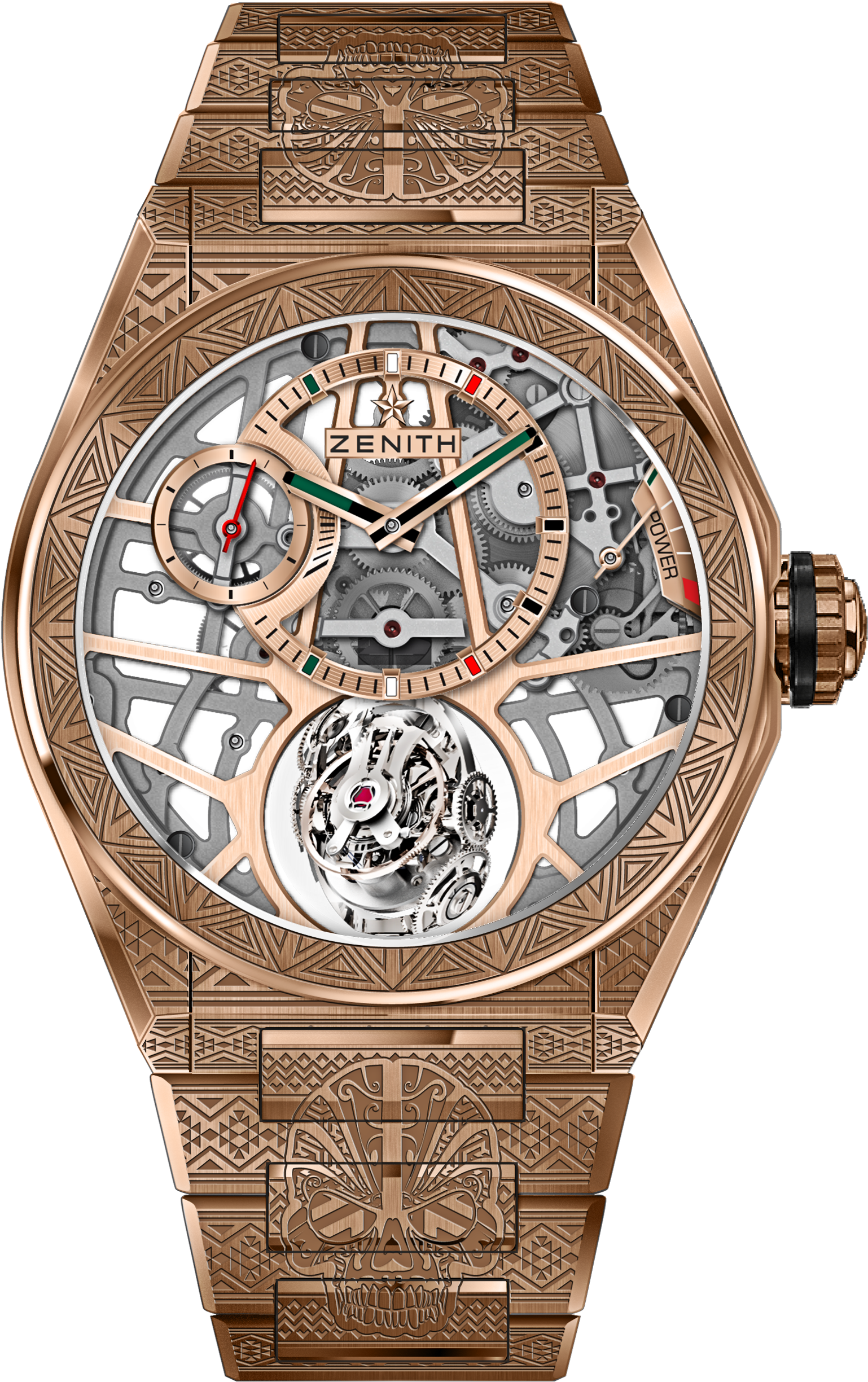 Here's What The Precious Designs Look Like - Zenith Defy Zero G Skull Clipart (1677x2968), Png Download