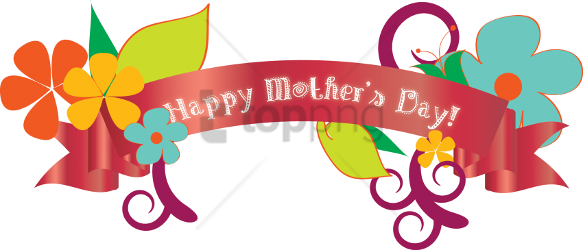 Free Png Download Mothers Day Png Images Background - Mother's Day Clipart (850x365), Png Download