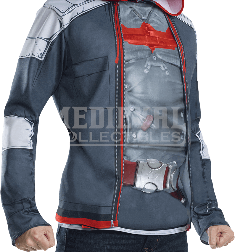 Mens Arkham Red Hood Costume - Spirit Halloween Red Hood Batman Clipart (850x850), Png Download