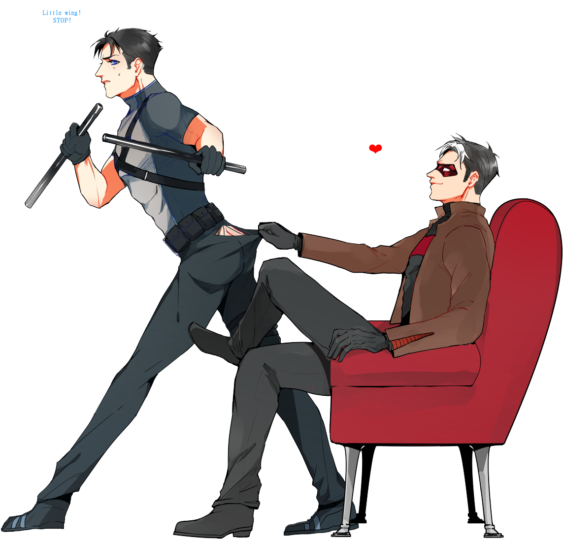 Grayson & Red Hood - Richard Grayson X Jason Todd Clipart (1280x1195), Png Download