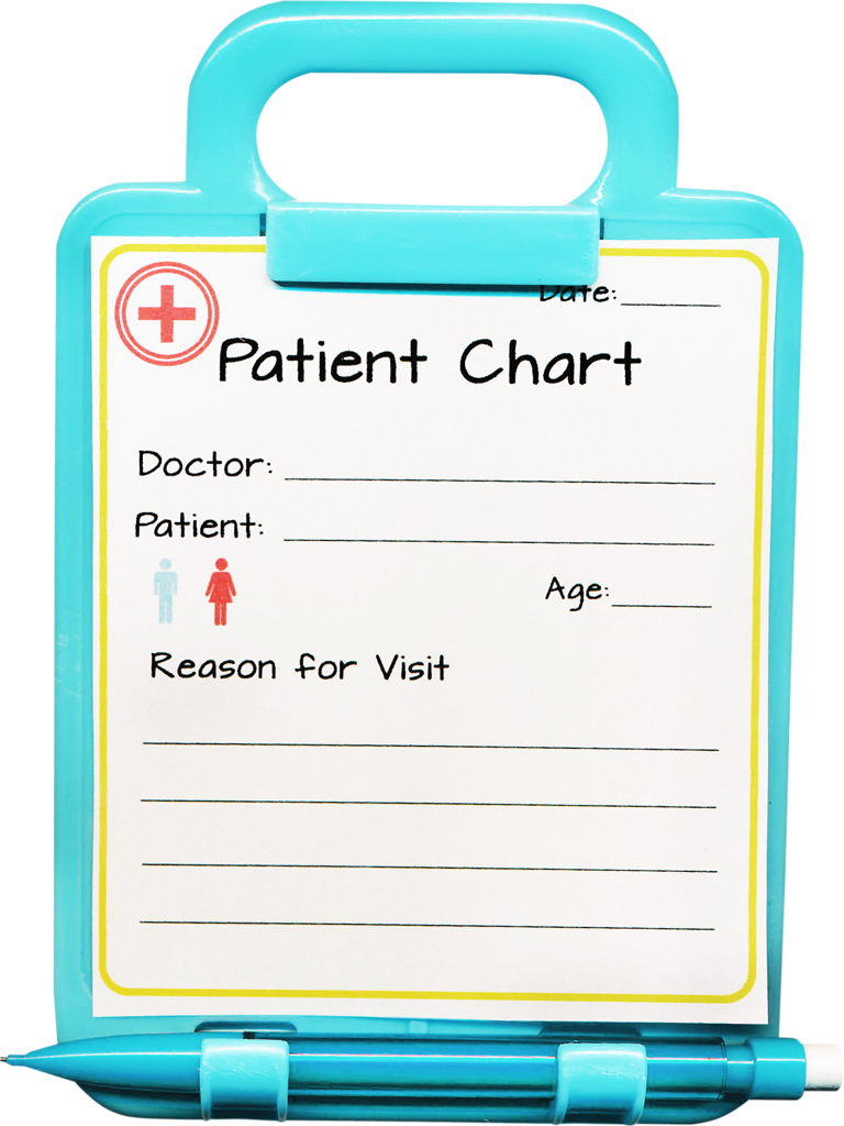 Médico, Hospital, Doentes E Etc - Clip Art Medical Chart - Png Download (768x1024), Png Download