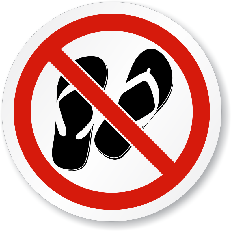 Zoom, Price, Buy - No Open Toe Shoes Clipart (800x800), Png Download