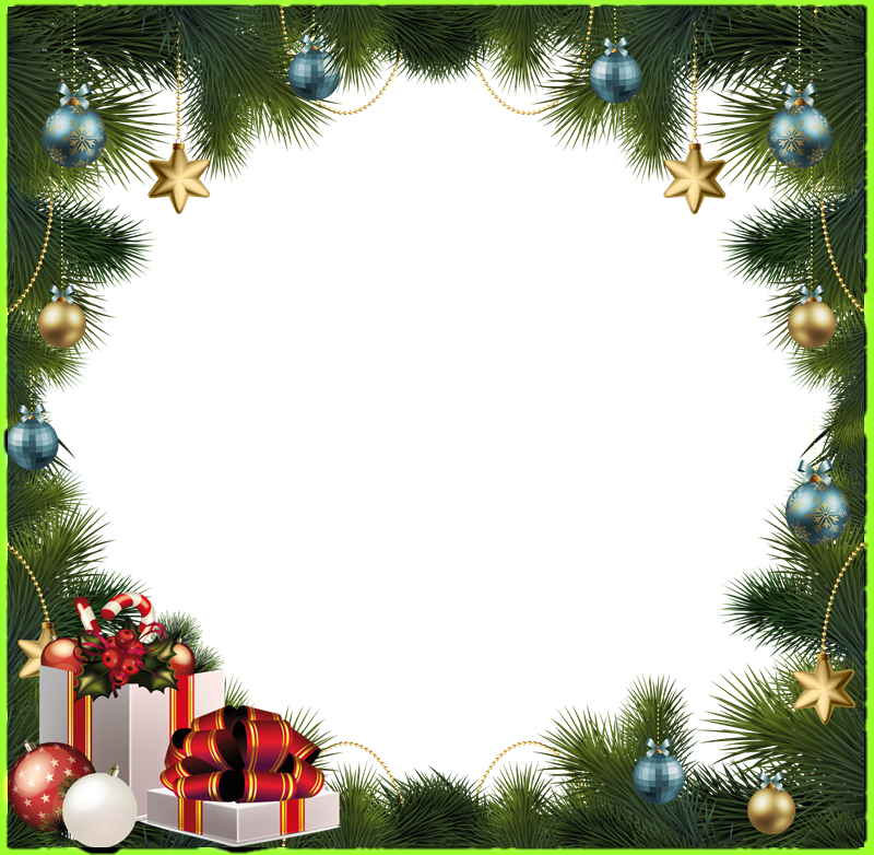 800 X 782 14 - Christmas Ornaments Frames Png Clipart (800x782), Png Download