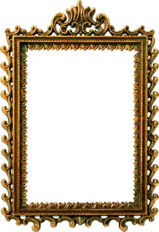 Picture Frames Tenor Video - Ornate Frame Png Clipart (513x750), Png Download