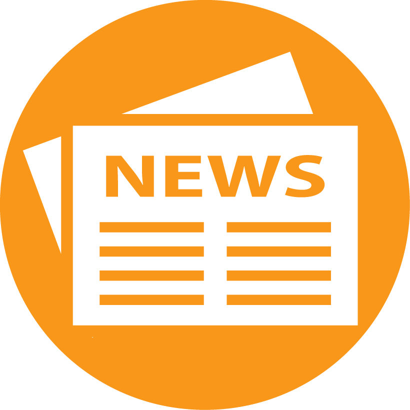 News Wingsdomain Subscribe Icon - News Icon Png Orange Clipart (820x820), Png Download