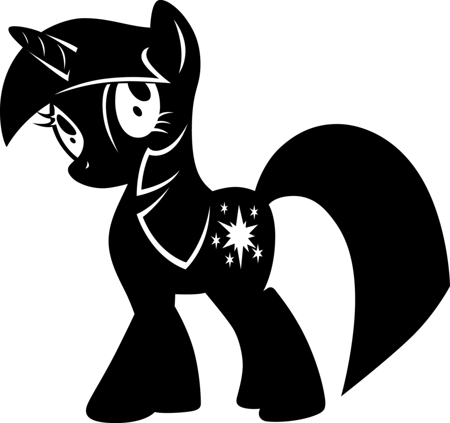 Collection Of Tinkerbell - My Little Pony Twilight Sparkle Silhouette Clipart (922x867), Png Download