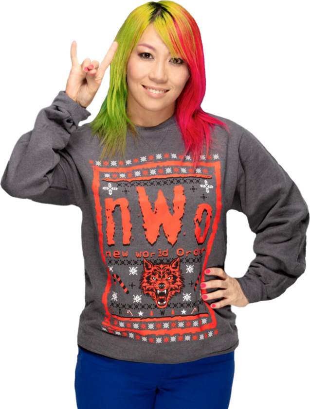 Xmas Nwo Sweater - Wwe Asuka Christmas Sweater Clipart (637x842), Png Download