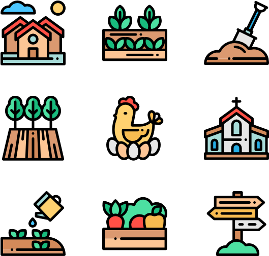 In The Village - Daily Routine Icon Png Clipart (600x564), Png Download